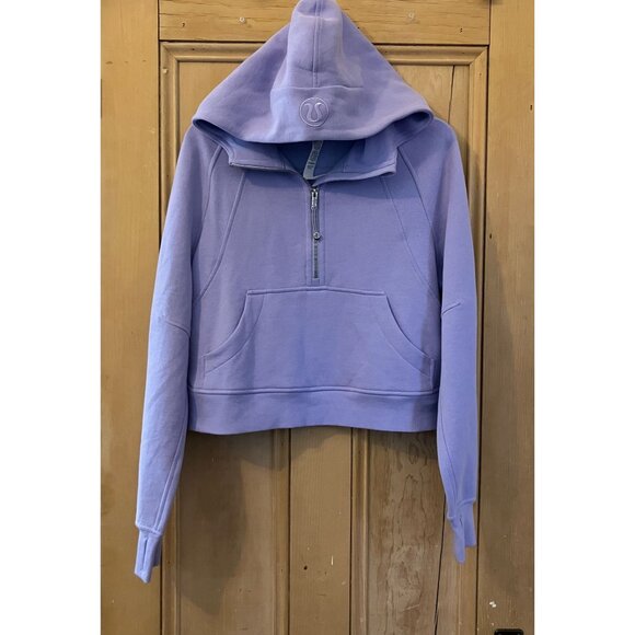 Lululemon Womens Scuba Oversized Half Zip Hoodie Size XS/S Purple Dusty Lilac EX - Picture 3 of 10